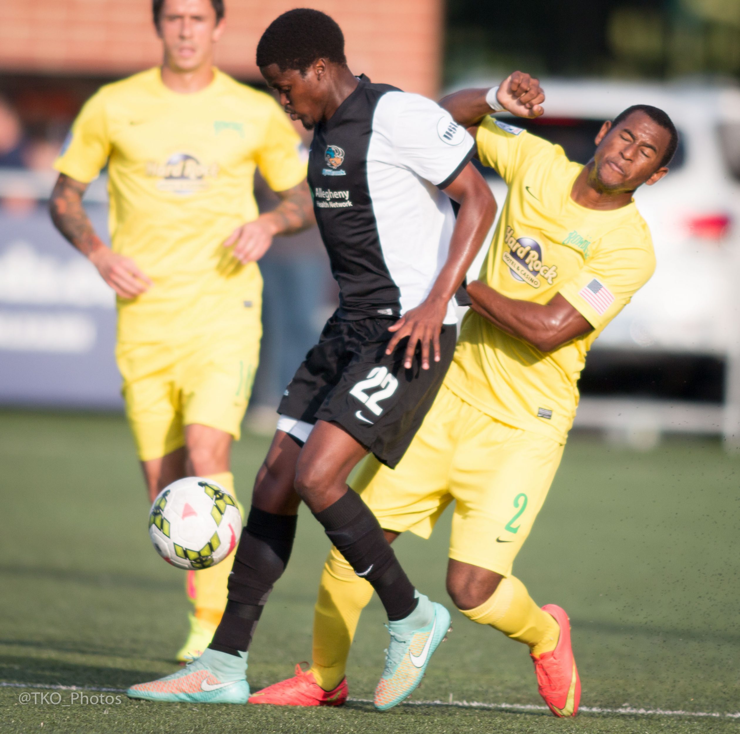 Lebo Moloto has come on strong for the Riverhounds -- now has three goals and seven assists. 