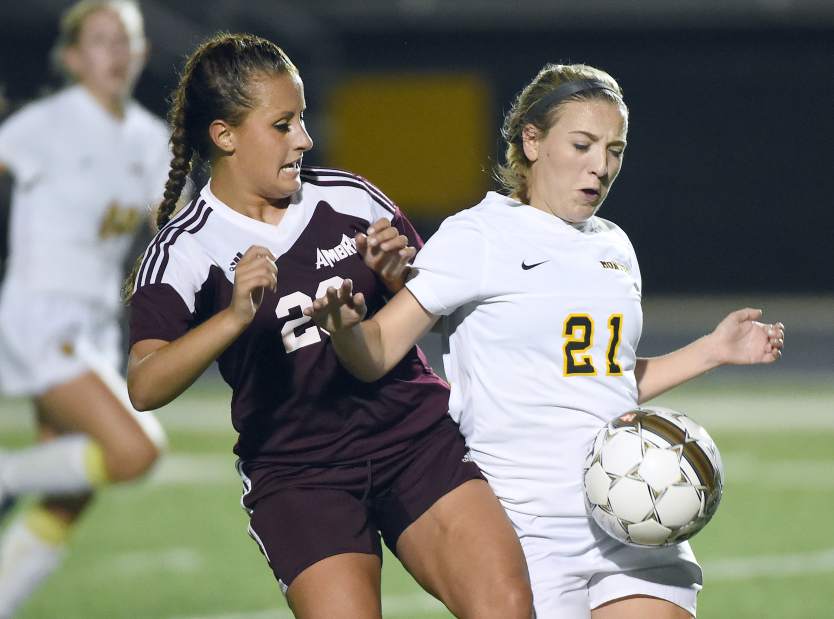Montour girls soccer team won the WPIAL AA title in 2014. 