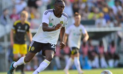 Pittsburgh Riverhounds forward Tola Showunmi scored a goal in the 2-1 win over the San Diego Loyal