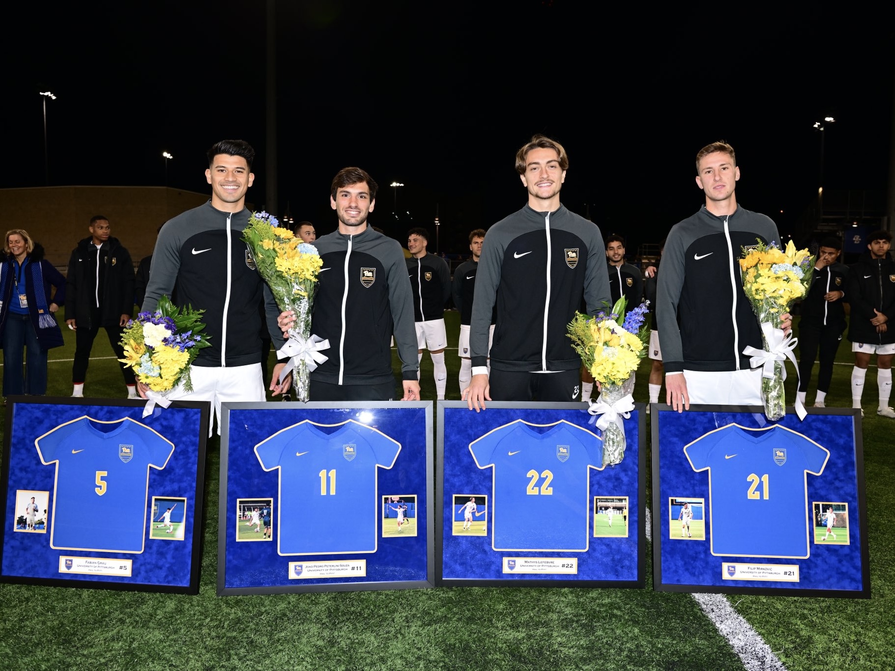 Pitt men's soccer on Senior Night 2023